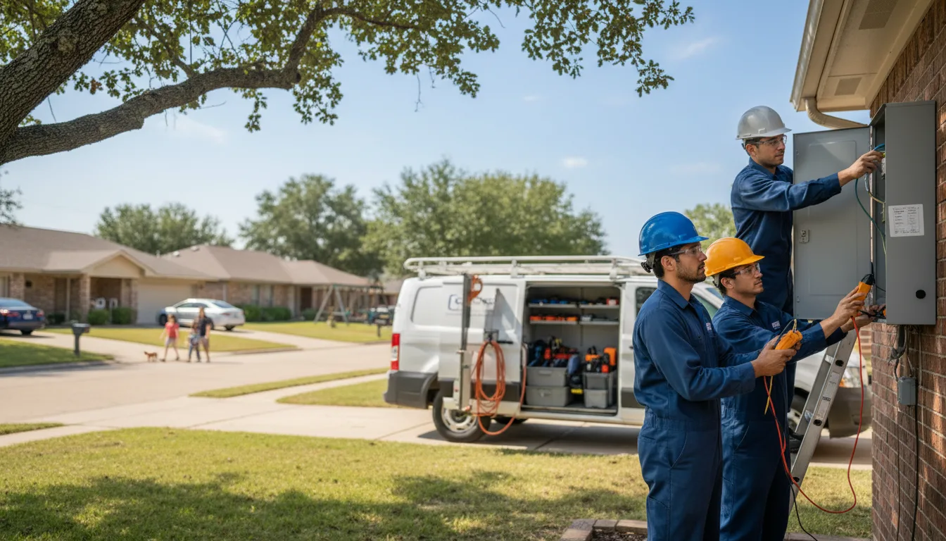 Certified electrician providing emergency electrical services in Tatums, OK